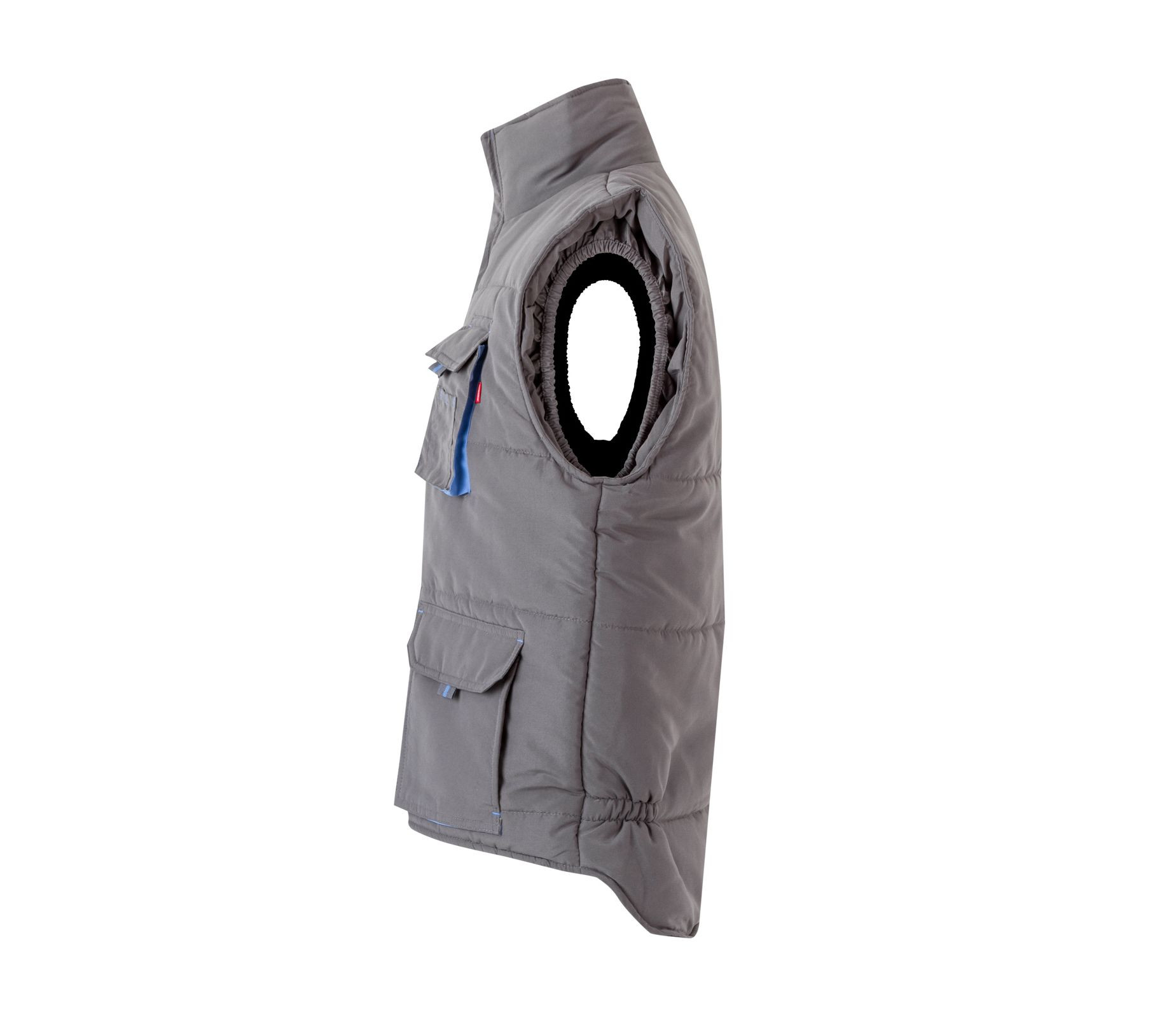 GILET MATELASSÉ BICOLORE MULTIPOCHES
