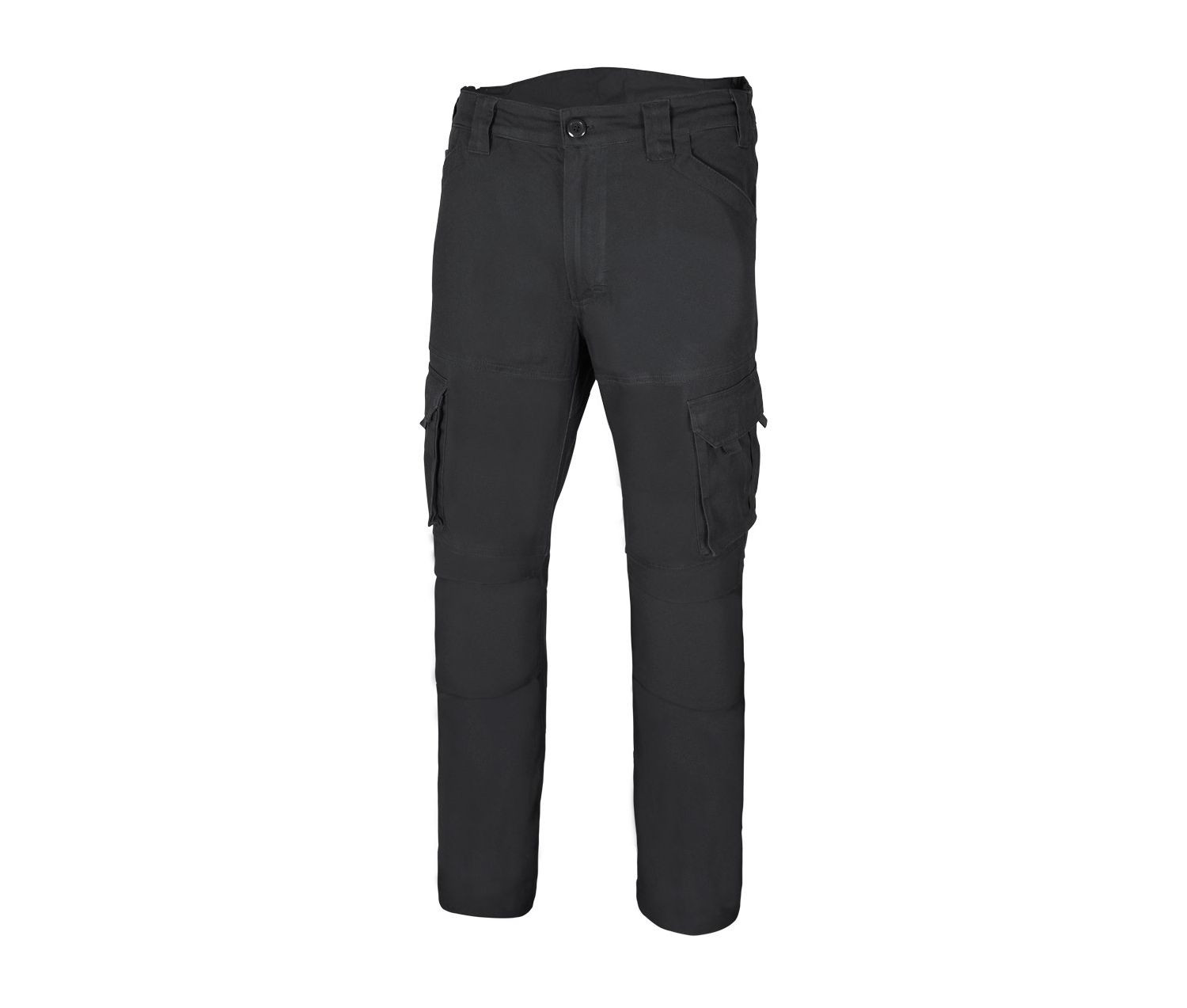 PANTALON MULTIPOCHES EN COTON STRETCH