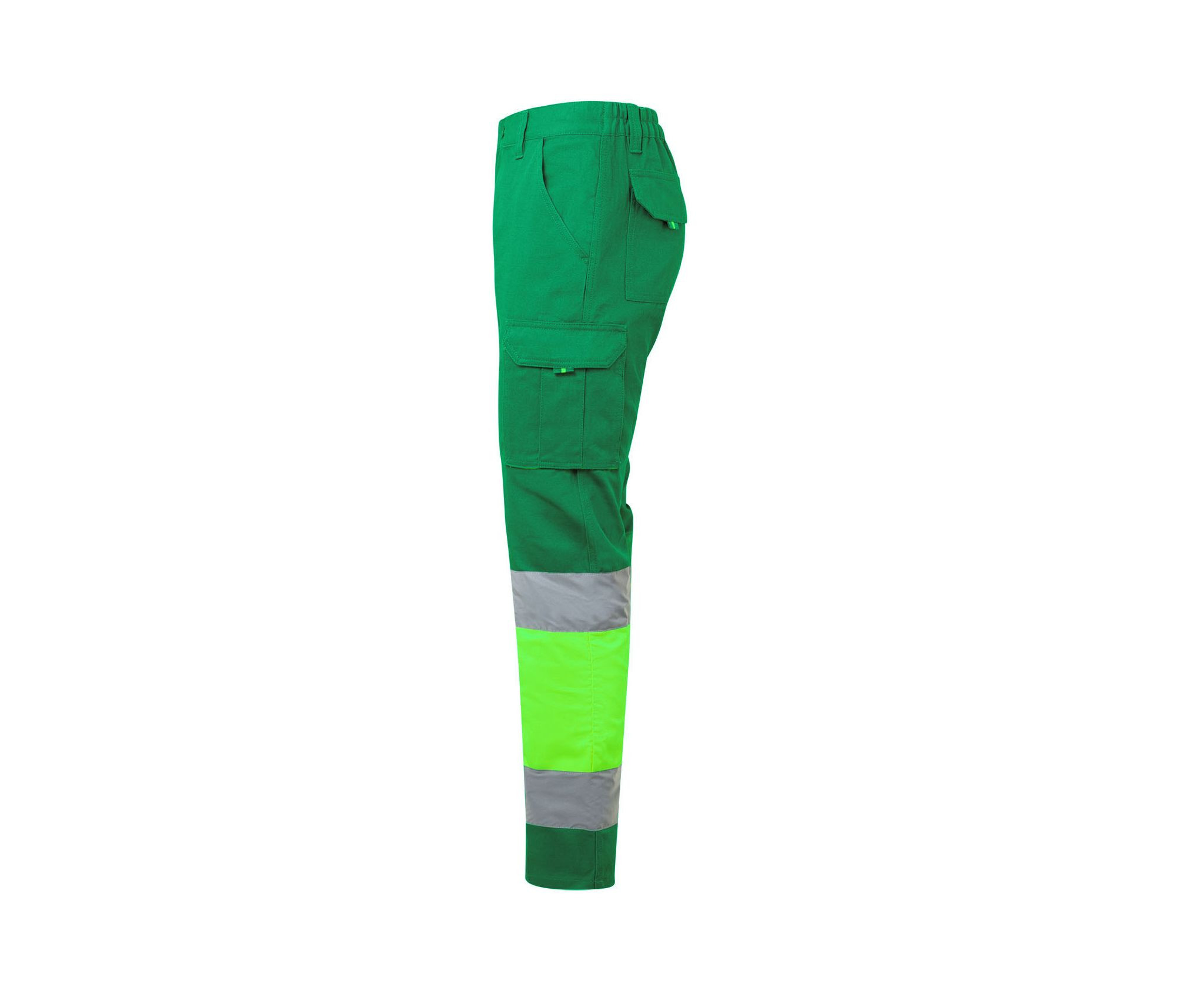 PANTALON 100% COTON BICOLORE MULTIPOCHES
