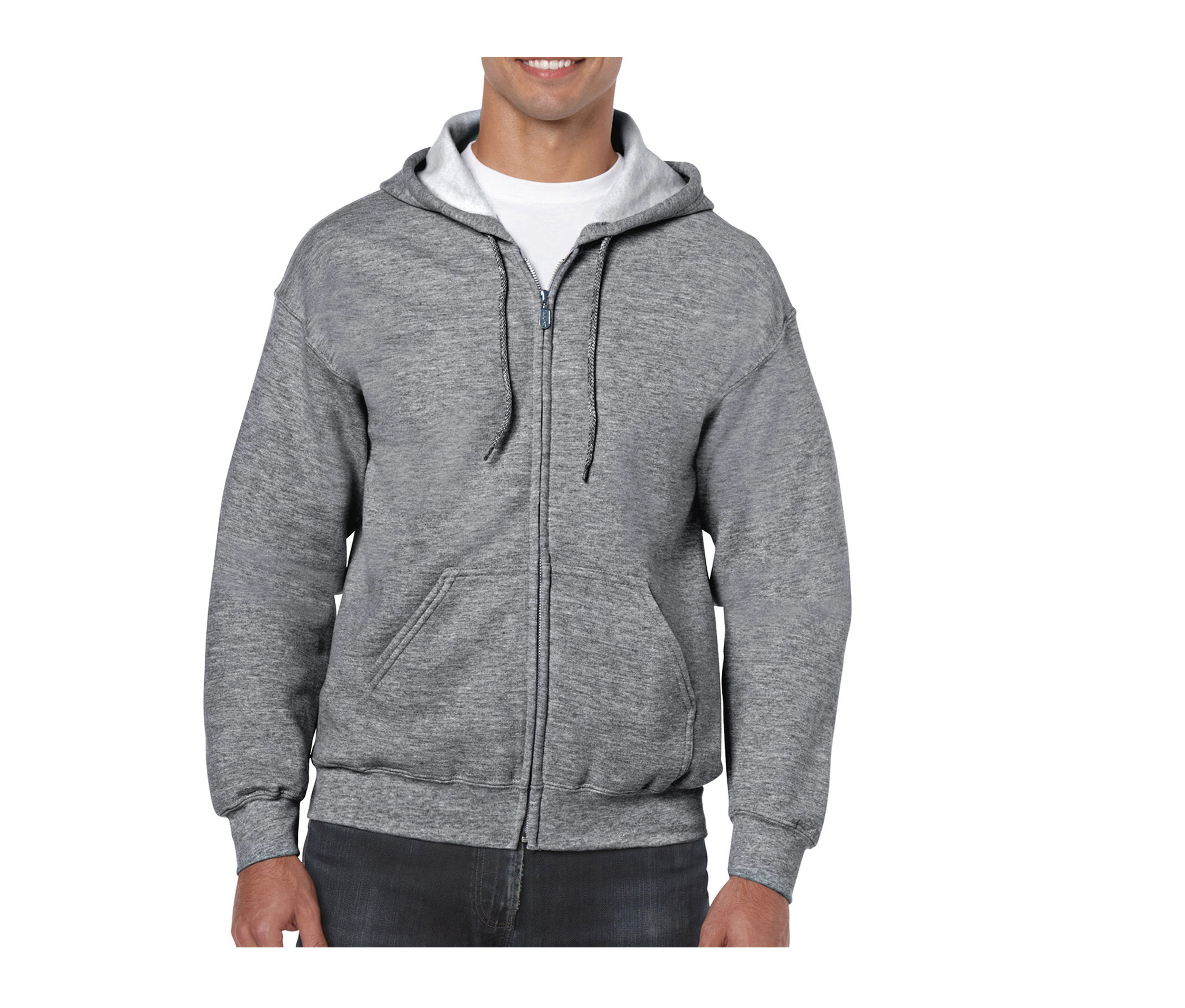 HEAVY BLEND ADULT FULL ZIP HOODED SWEATSHIRT