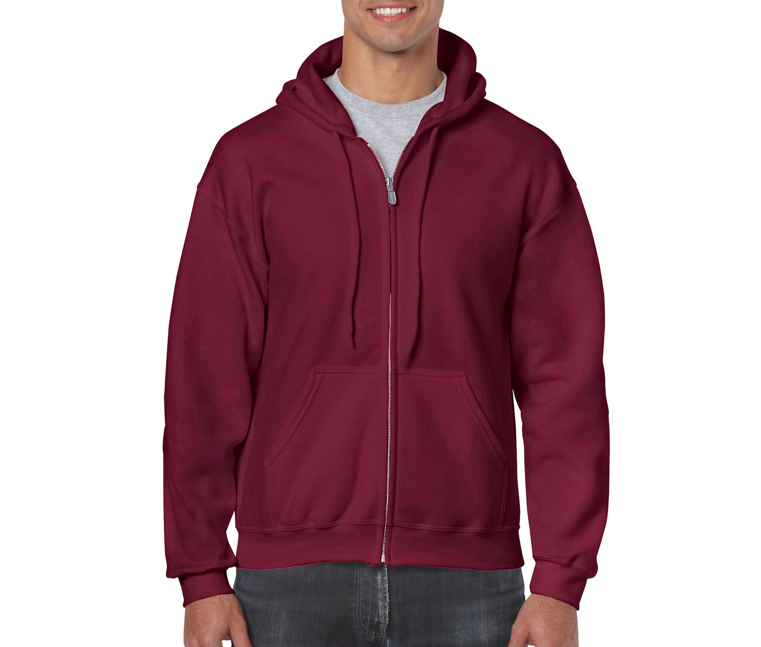 HEAVY BLEND ADULT FULL ZIP HOODED SWEATSHIRT