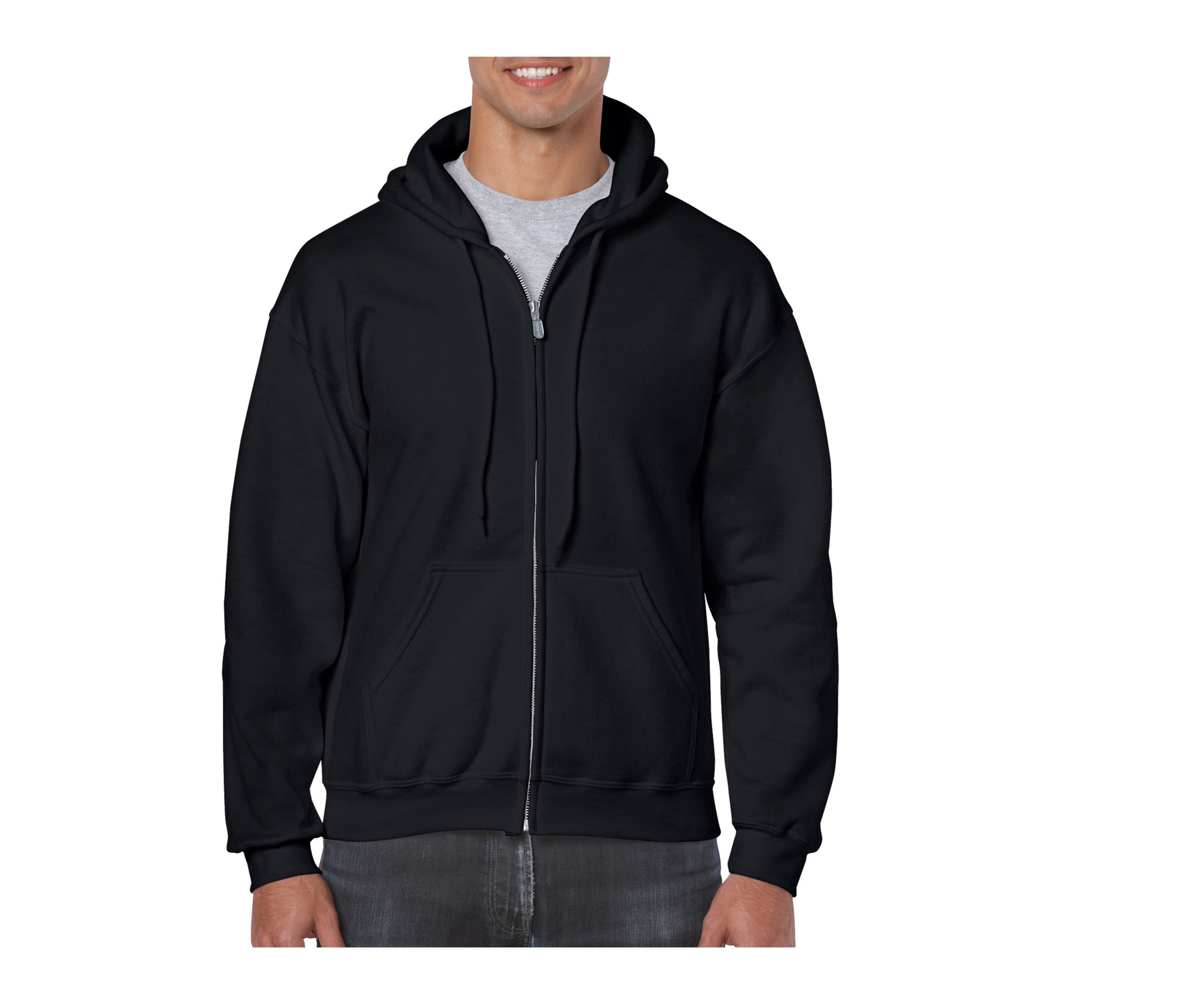 HEAVY BLEND ADULT FULL ZIP HOODED SWEATSHIRT