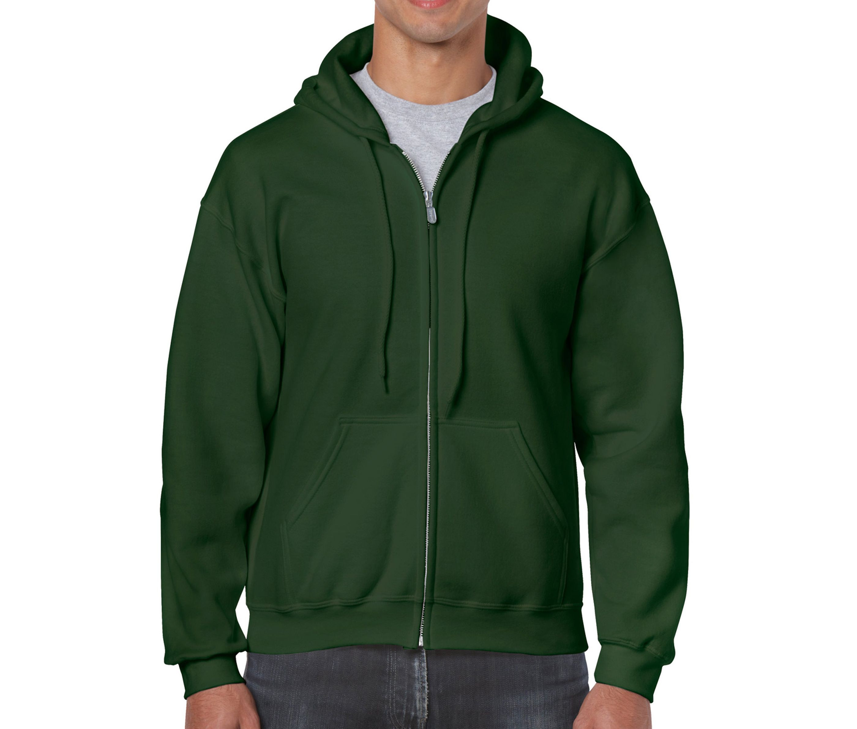 HEAVY BLEND ADULT FULL ZIP HOODED SWEATSHIRT