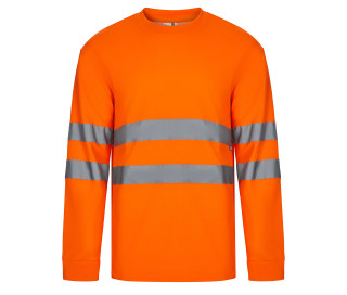 TEE-SHIRT ML EN COTON/POLYESTER HAUTE VISIBILITÉ